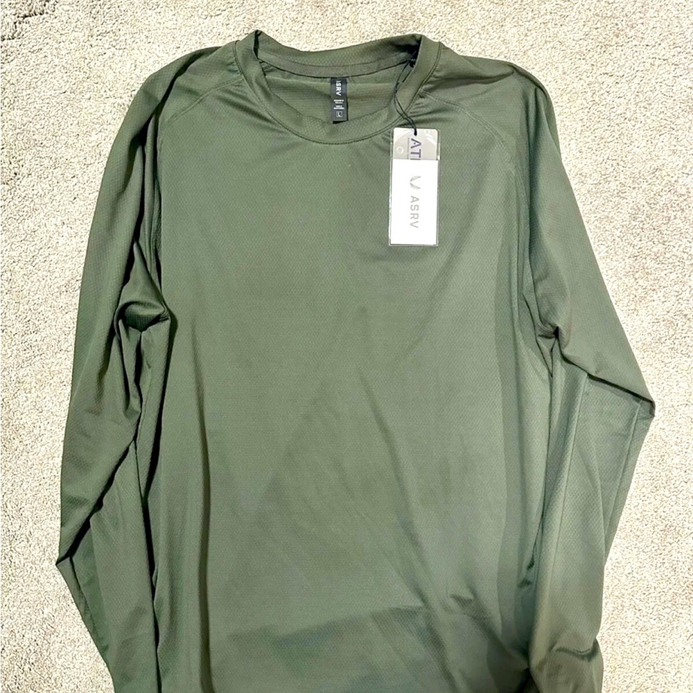 ASRV Silver-Lite 2.0 Long Sleeve Shirt - Olive - Size L